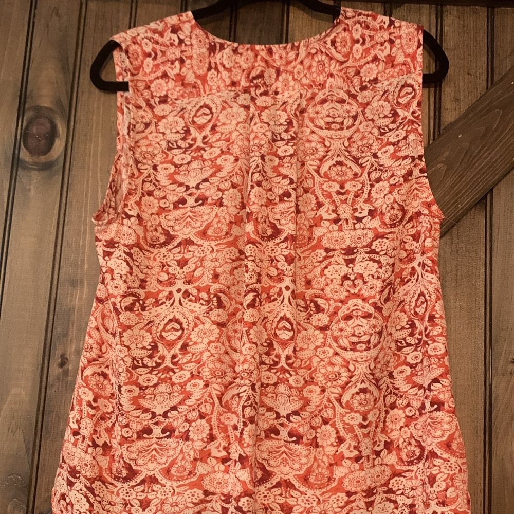 Carolina Belle Floral Wrap Blouse - Coral - Picture 5 of 5